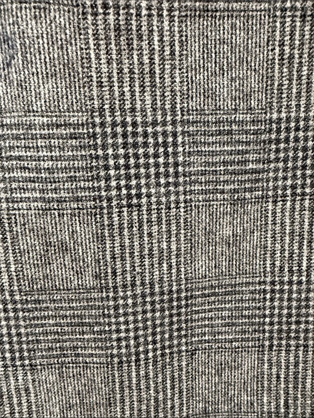 Banana Republic Men's Gray Glen Plaid Overcoat